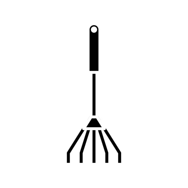 Garden instrument black icon, concept illustration, vector flat symbol, glyph sign. — Stock Vector
