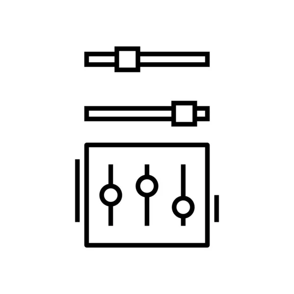 Personal settings line icon, concept sign, outline vector illustration, linear symbol. — Stok Vektör