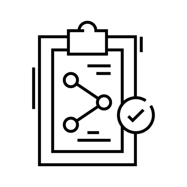 Rendimiento figuras icono de línea, signo de concepto, esbozo vector ilustración, símbolo lineal . Vectores de stock libres de derechos