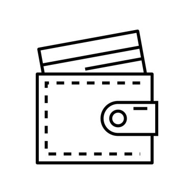 Purse line icon, concept sign, outline vector illustration, linear symbol.