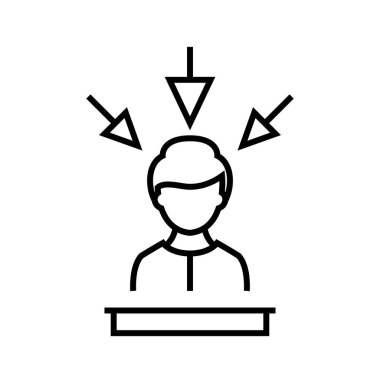 Questions line icon, concept sign, outline vector illustration, linear symbol.