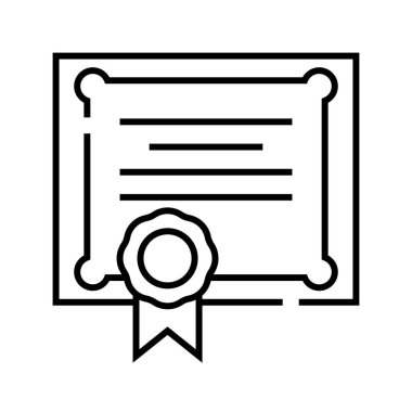 Patent line icon, concept sign, outline vector illustration, linear symbol.
