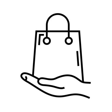 Product promotion line icon, concept sign, outline vector illustration, linear symbol.