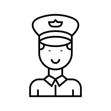 Personnel line icon, concept sign, outline vector illustration, linear symbol.