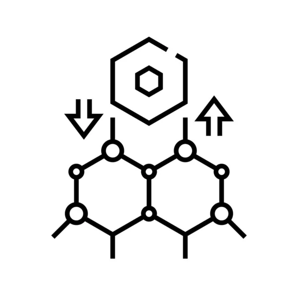 Icône de ligne de relation, signe conceptuel, illustration vectorielle de contour, symbole linéaire . — Image vectorielle