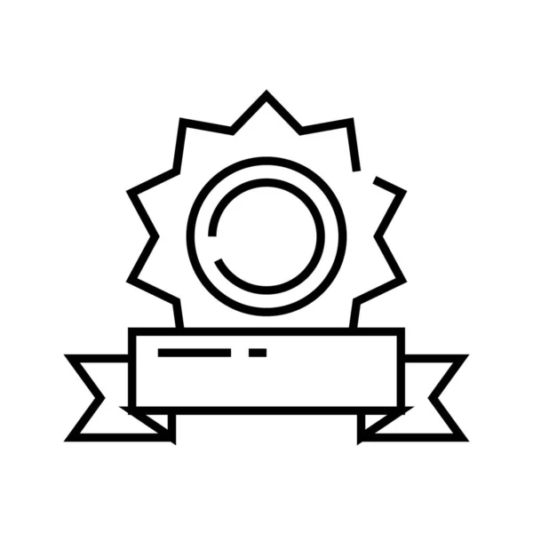 Prize line icon, concept sign, outline vector illustration, linear symbol. — Stockvektor