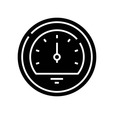 Siyah karşı simge, konsept illüstrasyon, vektör düz sembol, sembol işareti.