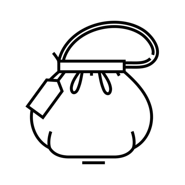 New bag line icon, concept sign, outline vector illustration, linear symbol. — ストックベクタ