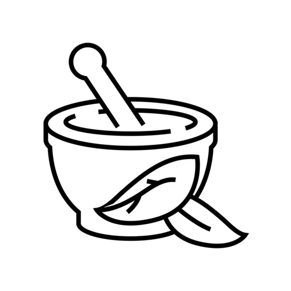 Значок органической пищевой линии, знак концепции, векторная иллюстрация, линейный символ . — стоковый вектор
