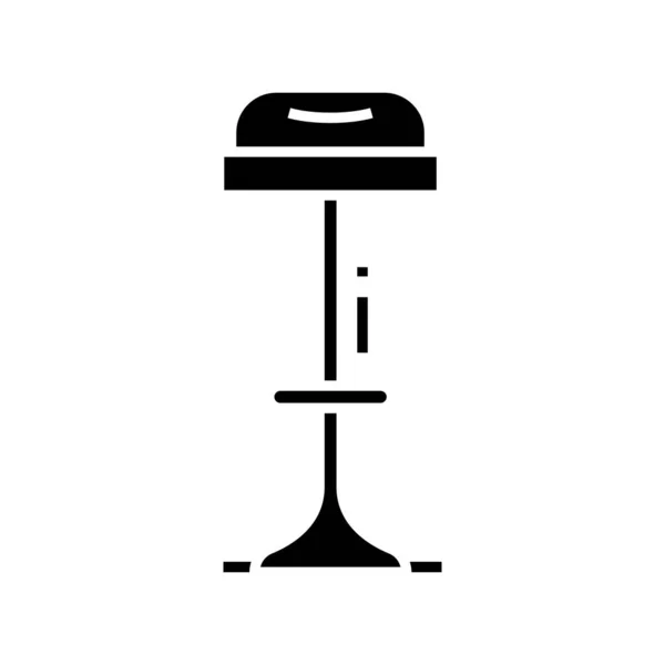 Home lamp zwart pictogram, concept illustratie, vector plat symbool, teken teken. — Stockvector