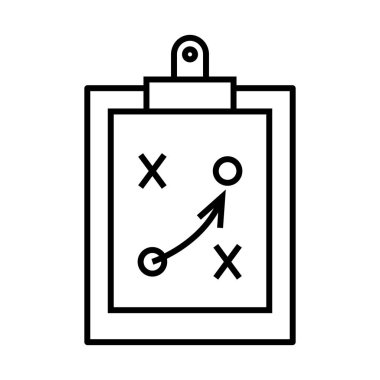 Scheme map line icon, concept sign, outline vector illustration, linear symbol.