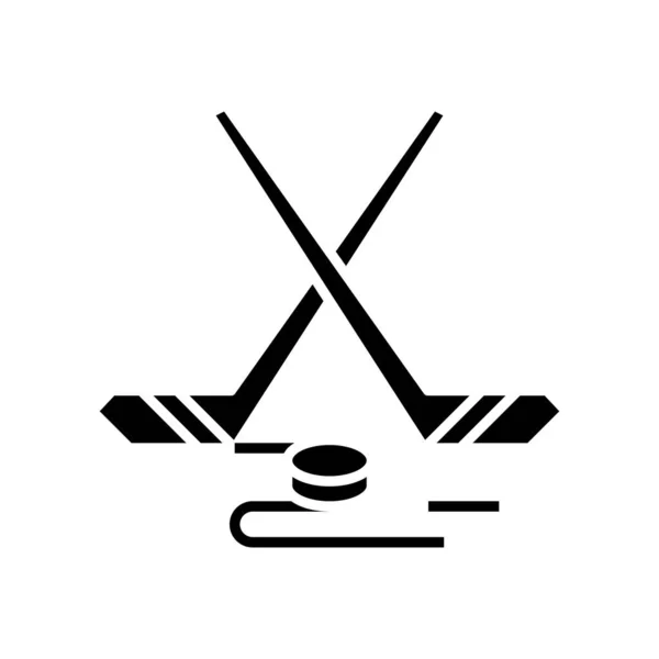 Jeu de golf icône noire, illustration de concept, symbole plat vectoriel, signe de glyphe . — Image vectorielle