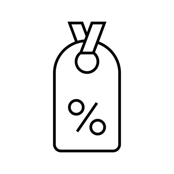 Sale line icon, concept sign, outline vector illustration, linear symbol. — Stockvektor