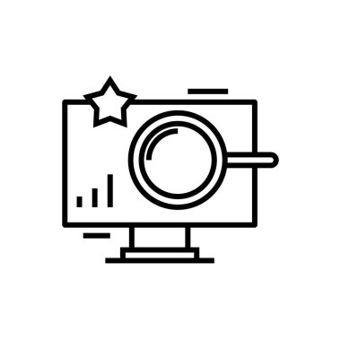 Searching new line icon, concept sign, outline vector illustration, linear symbol.