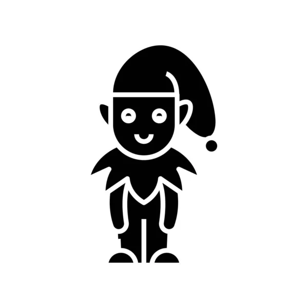 Home clown black icon, concept illustration, vector flat symbol, glyph sign. — ストックベクタ