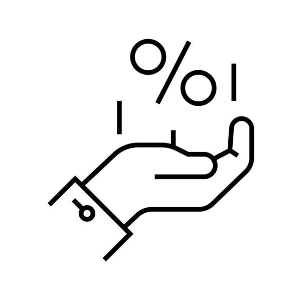 Sales management line icon, concept sign, outline vector illustration, linear symbol. — ストックベクタ