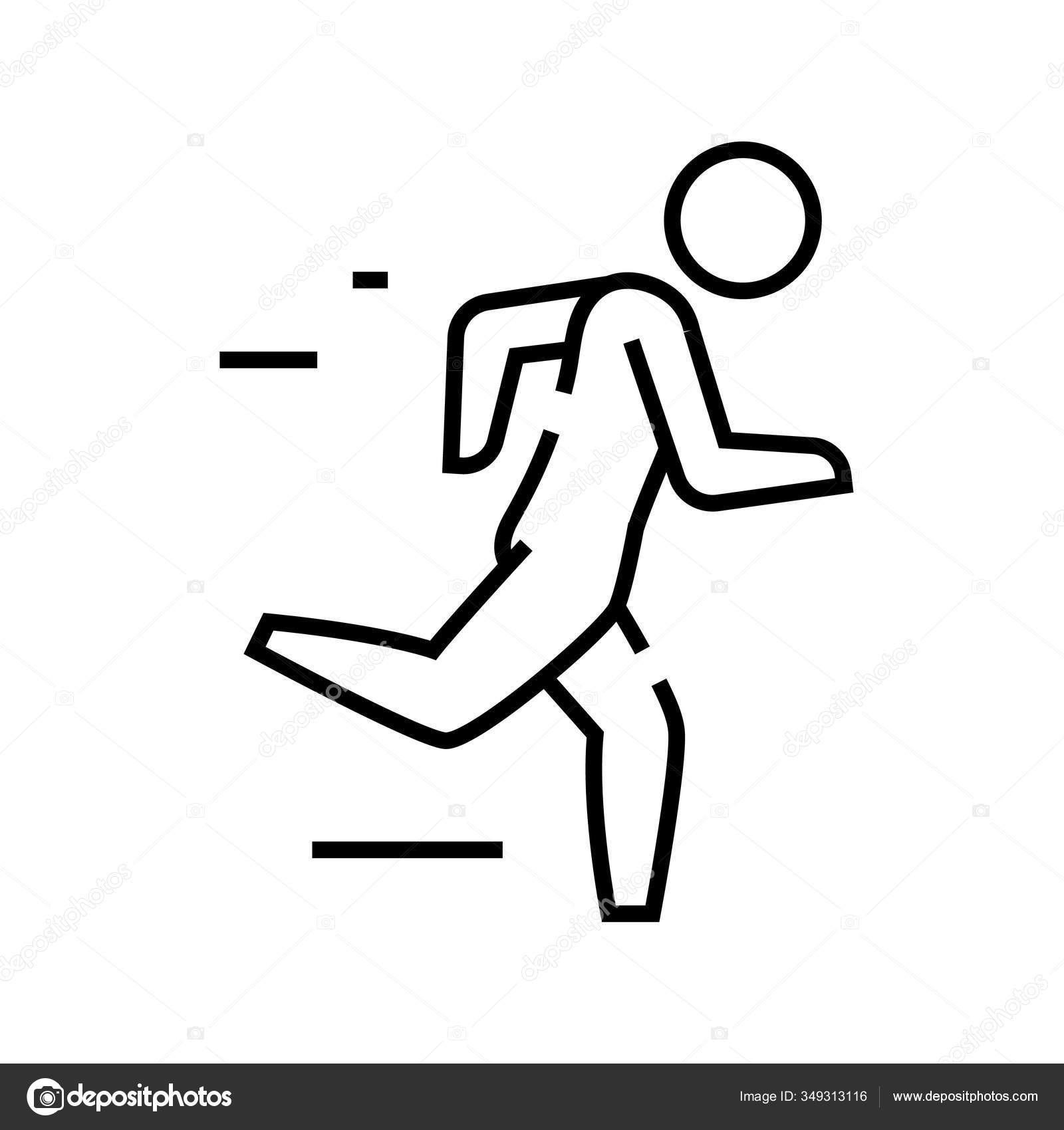 Vetores de Um Desenho De Linha Do Atleta Correndo Rápido e mais imagens de  Correr - Correr, Arte Linear, Contorno - iStock