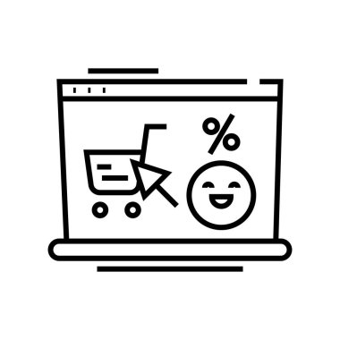 Sales line icon, concept sign, outline vector illustration, linear symbol.