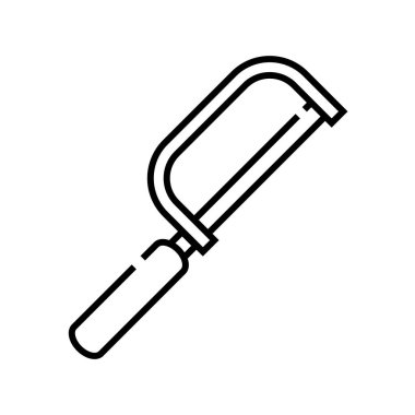 Saw line icon, concept sign, outline vector illustration, linear symbol.