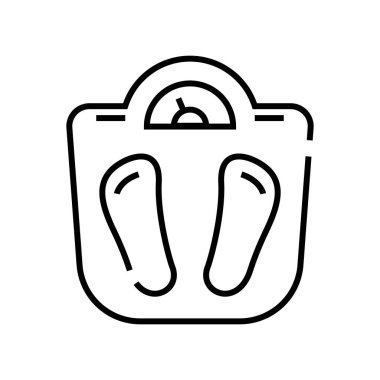 Scale line icon, concept sign, outline vector illustration, linear symbol.