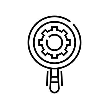 Settings properties line icon, concept sign, outline vector illustration, linear symbol.