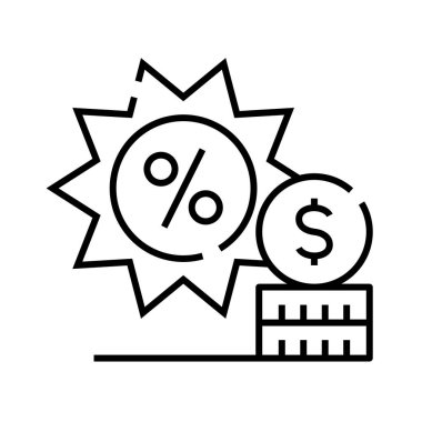 Sales line icon, concept sign, outline vector illustration, linear symbol.