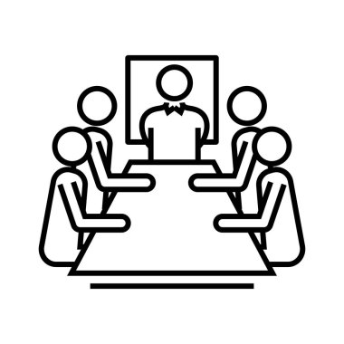 Serious tasks line icon, concept sign, outline vector illustration, linear symbol.