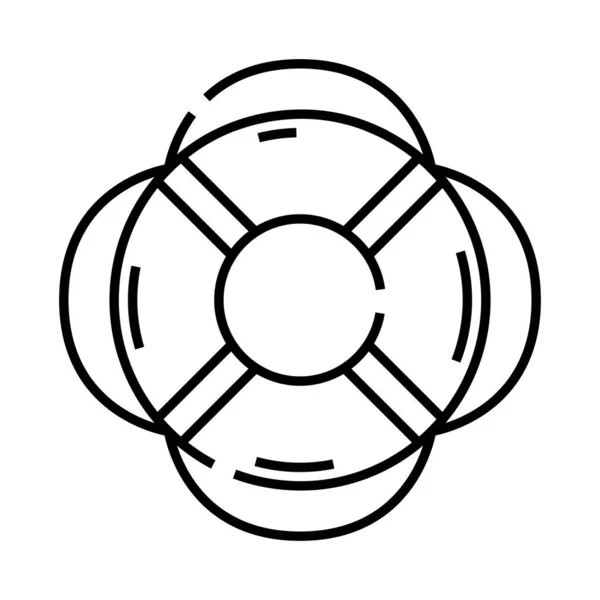 Icono de línea de ahorro de equipo, signo de concepto, ilustración de vectores de contorno, símbolo lineal . — Archivo Imágenes Vectoriales