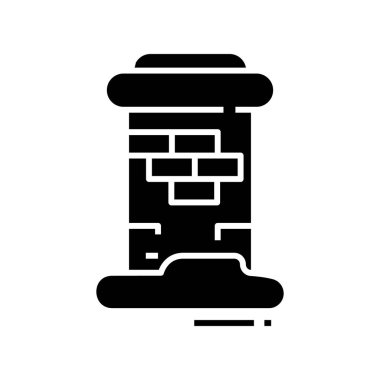 Ev tüpü simgesi, konsept illüstrasyon, vektör düz sembol, kabartma işareti.