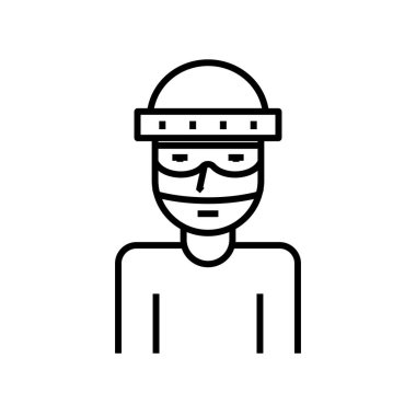 Spy line icon, concept sign, outline vector illustration, linear symbol.