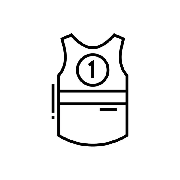 Icono de la línea superior del deporte, signo del concepto, ilustración del vector del contorno, símbolo lineal . — Vector de stock
