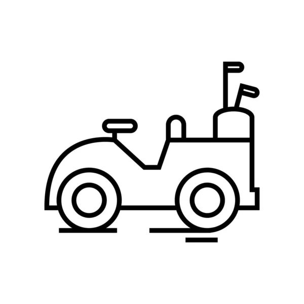 Icône spéciale de ligne de voiture, signe de concept, illustration vectorielle de contour, symbole linéaire . — Image vectorielle