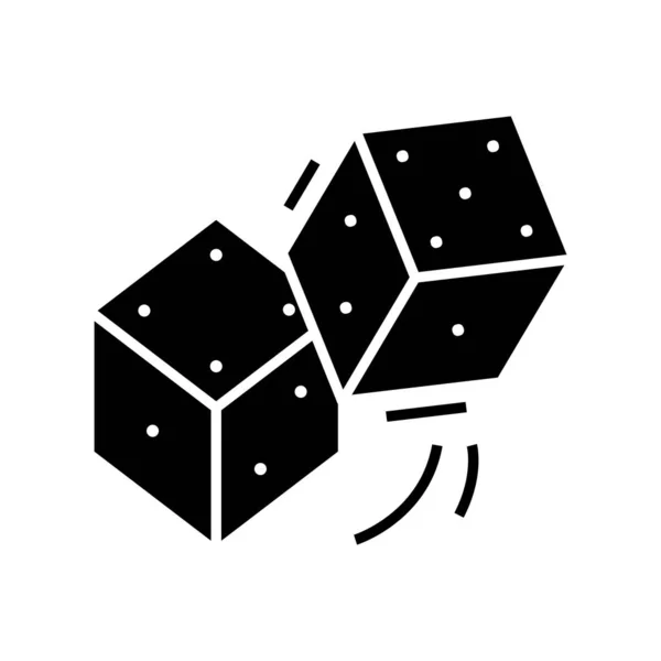 Icône noire lot, illustration de concept, symbole plat vectoriel, signe glyphe . — Image vectorielle