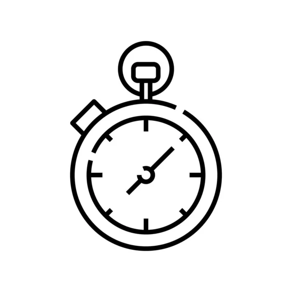 Stopwatch vonal ikon, fogalom jel, körvonalvektor illusztráció, lineáris szimbólum. — Stock Vector