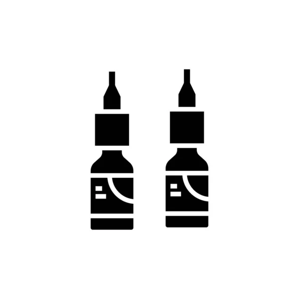 Gyógyszerek fekete ikon, fogalom illusztráció, vektor lapos szimbólum, glyph jel. — Stock Vector