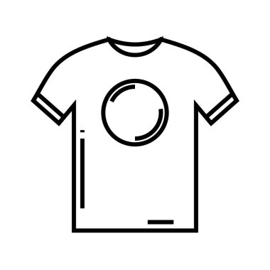T shirt line icon, concept sign, outline vector illustration, linear symbol.