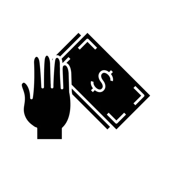 Payment black icon, concept illustration, vector flat symbol, glyph sign. — Διανυσματικό Αρχείο