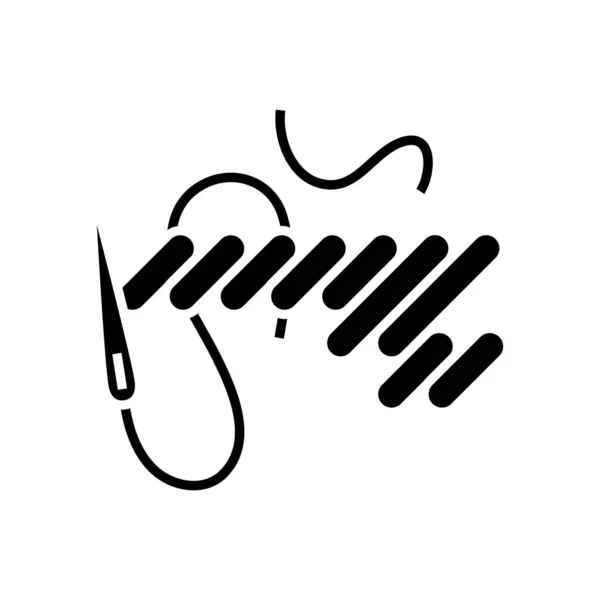 Making pattern black icon, concept illustration, vector flat symbol, glyph sign. — Διανυσματικό Αρχείο