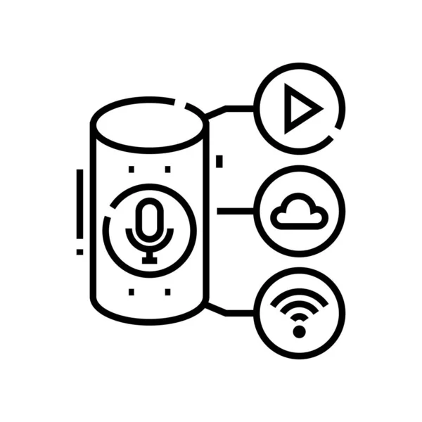 System control line icon, concept sign, outline vector illustration, linear symbol. — 图库矢量图片