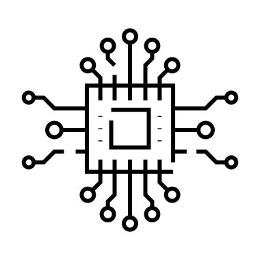 Electronic component line icon, concept sign, outline vector illustration, linear symbol.