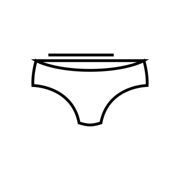 Underpants line icon, concept sign, outline vector illustration, linear symbol. — Stock Vector