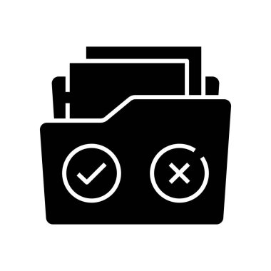 Gerekli dizin simgesi, konsept illüstrasyon, vektör düz sembol, kabartma işareti.