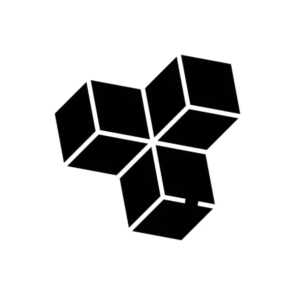 Unités de programmation icône noire, illustration de concept, symbole plat vectoriel, signe de glyphe . — Image vectorielle