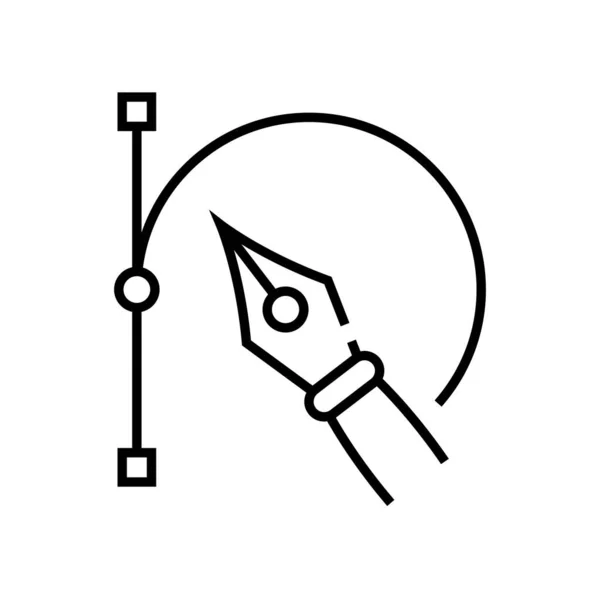 Ícone de linha de desenhos vetoriais, sinal de conceito, ilustração vetorial de contorno, símbolo linear . —  Vetores de Stock