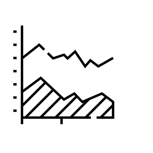 Иконка линии трендов, концепт-знак, набросок векторной иллюстрации, линейный символ . — стоковый вектор