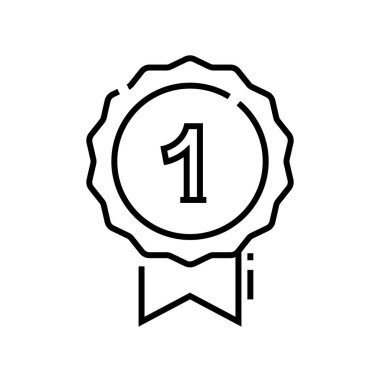 Victory reward line icon, concept sign, outline vector illustration, linear symbol.