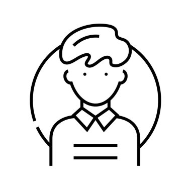 Users line icon, concept sign, outline vector illustration, linear symbol.