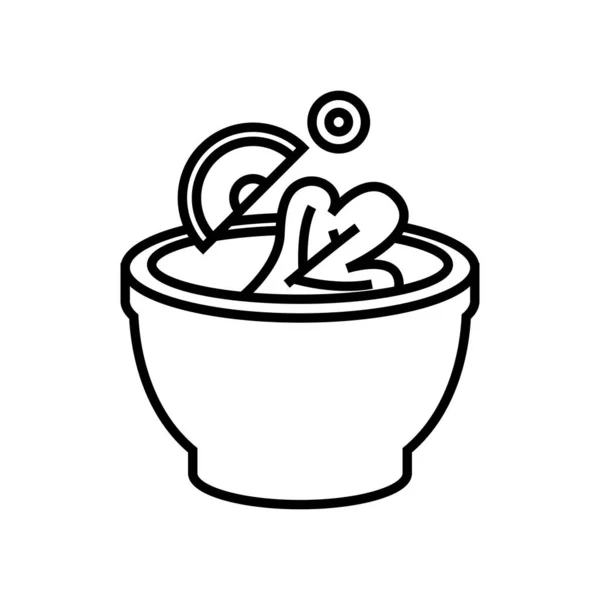 Légumes icône de ligne, signe de concept, illustration vectorielle de contour, symbole linéaire . — Image vectorielle