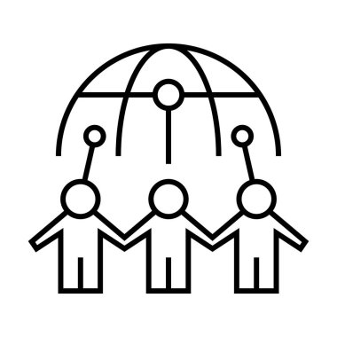 Work areas line icon, concept sign, outline vector illustration, linear symbol.