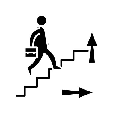 Hedef simgesine, konsept illüstrasyonuna, vektör düz sembolüne, kabartma işaretine ulaşın.